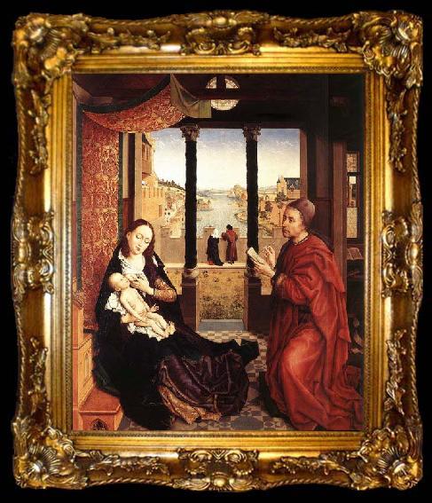 framed  WEYDEN, Rogier van der St Luke Drawing the Portrait of the Madonna, ta009-2
